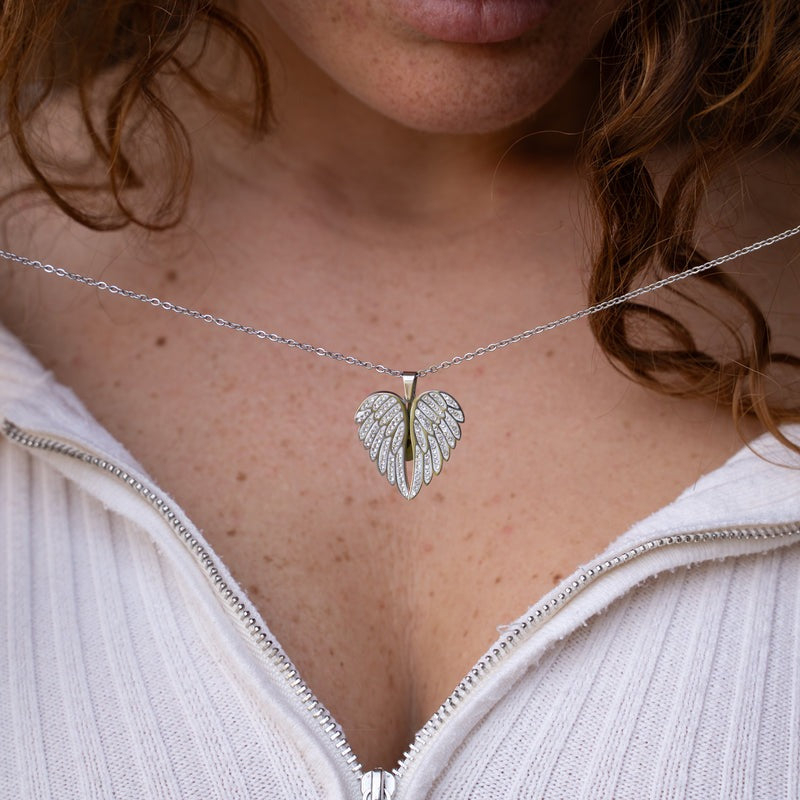 Collier Ailes d'Amour Personnalisée
