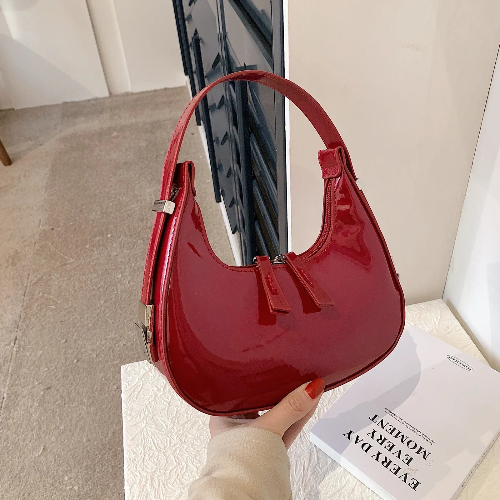 Sac en Simili Cuir Style Épaule - Femme - Cherraya