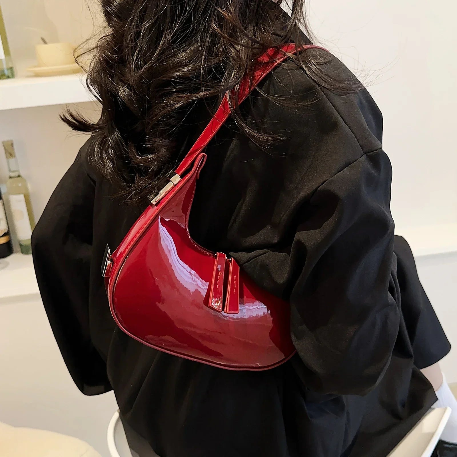Sac en Simili Cuir Style Épaule - Femme - Cherraya