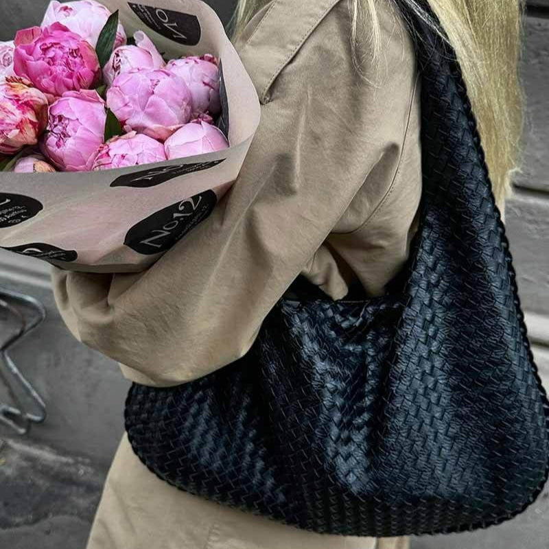 Sac en Simili Cuir Tressé - Femme - Brianna