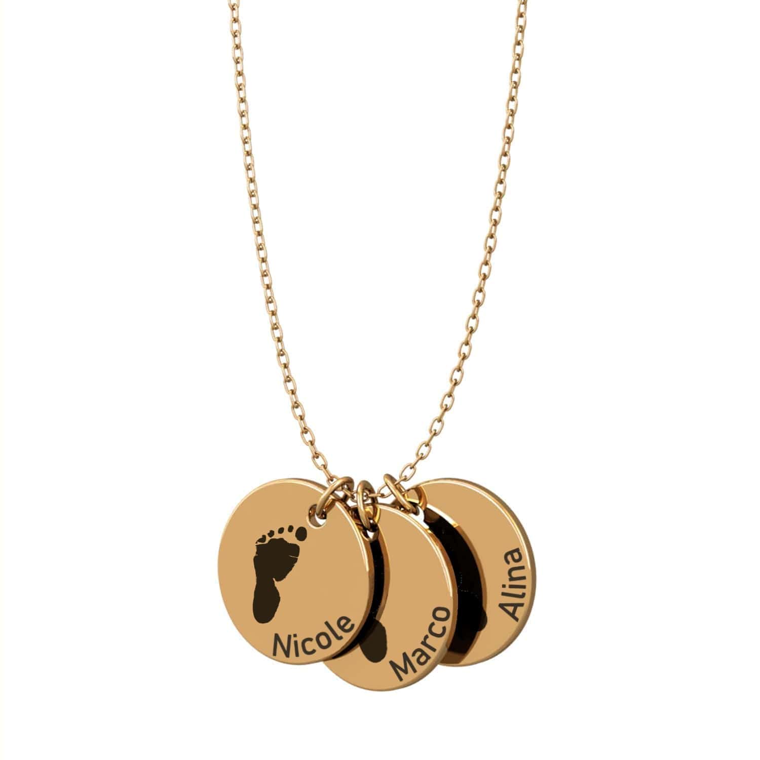 Collier personnalisé avec prénoms d’enfants – PetitPas®