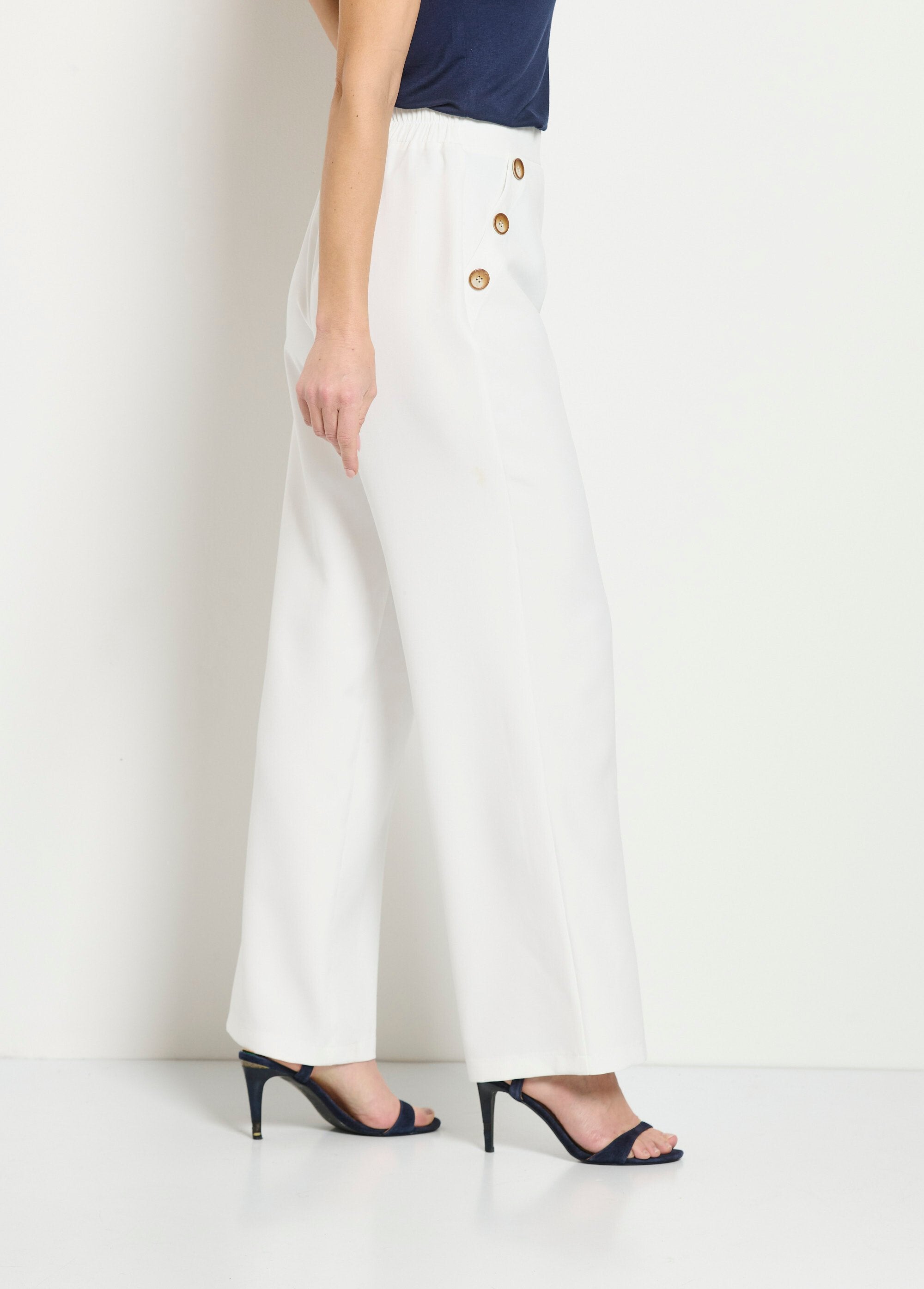 Pantalon Uni Fluide - Femme - Saylen