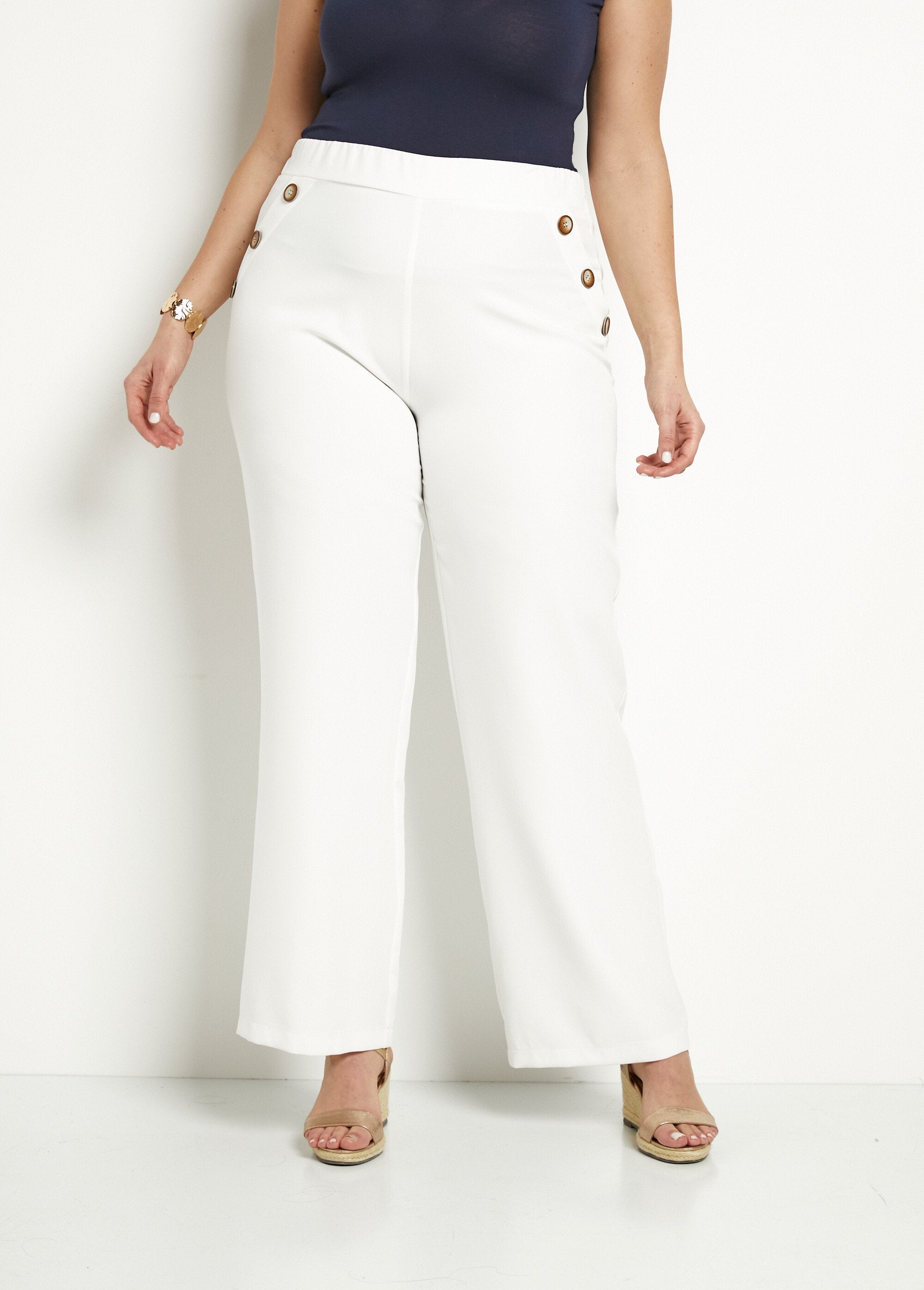 Pantalon Uni Fluide - Femme - Saylen