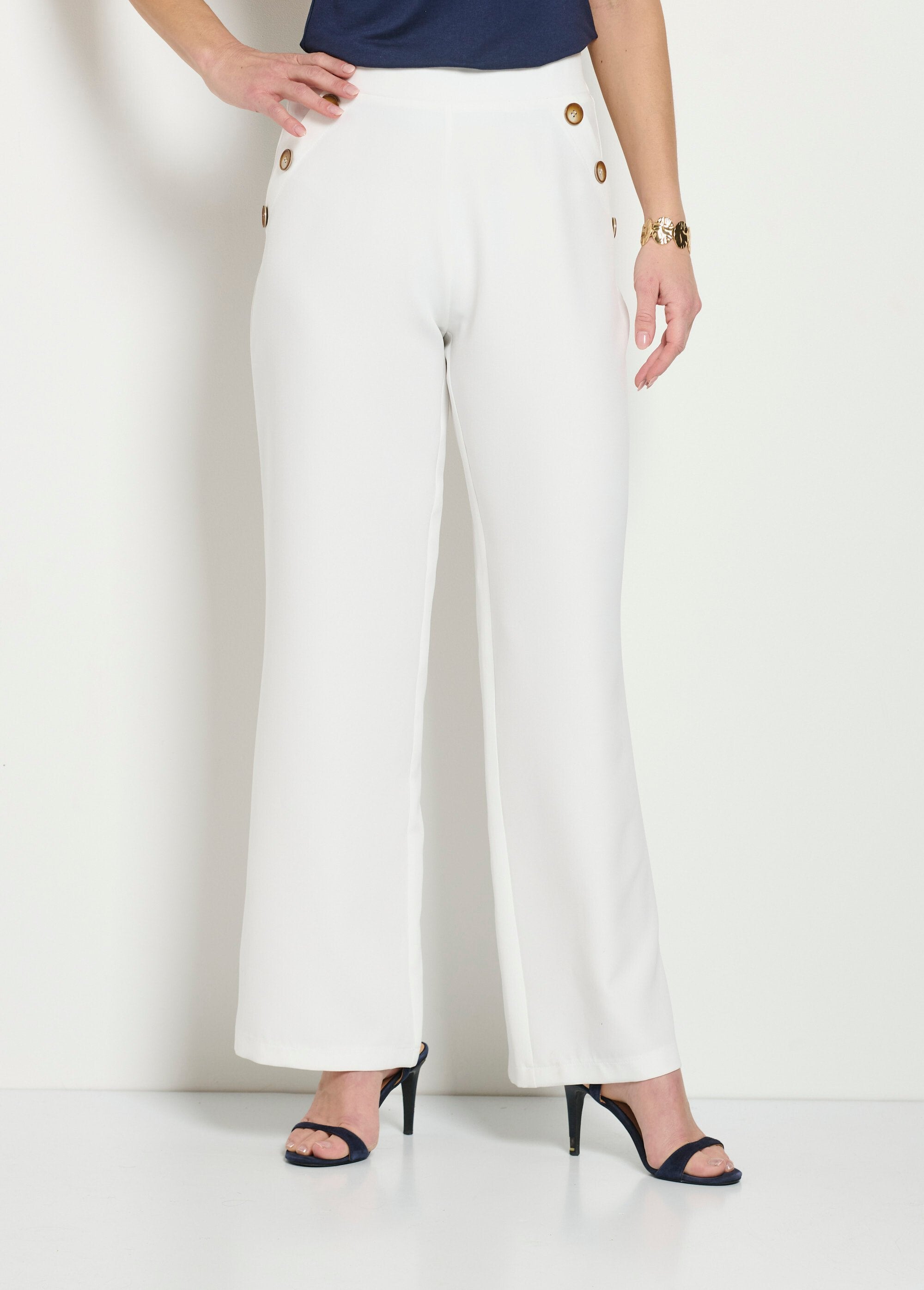 Pantalon Uni Fluide - Femme - Saylen