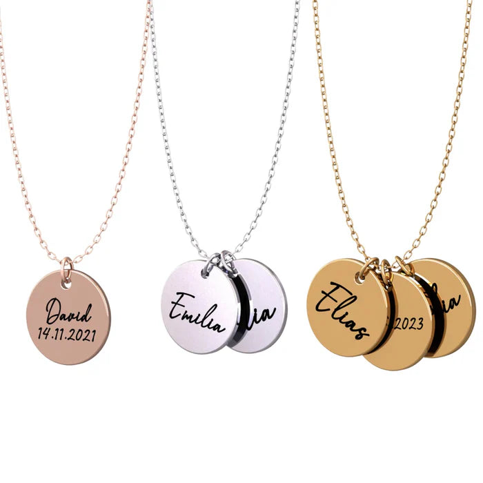 Collier Acier Inoxydable Femme – Médaillon Personnalisé