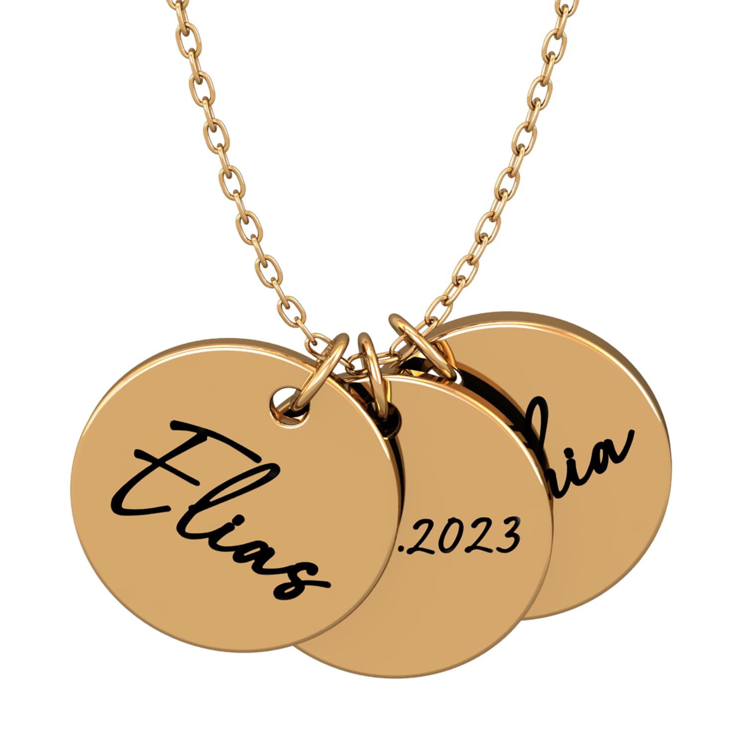 Collier personnalisé à médailles – Liora®