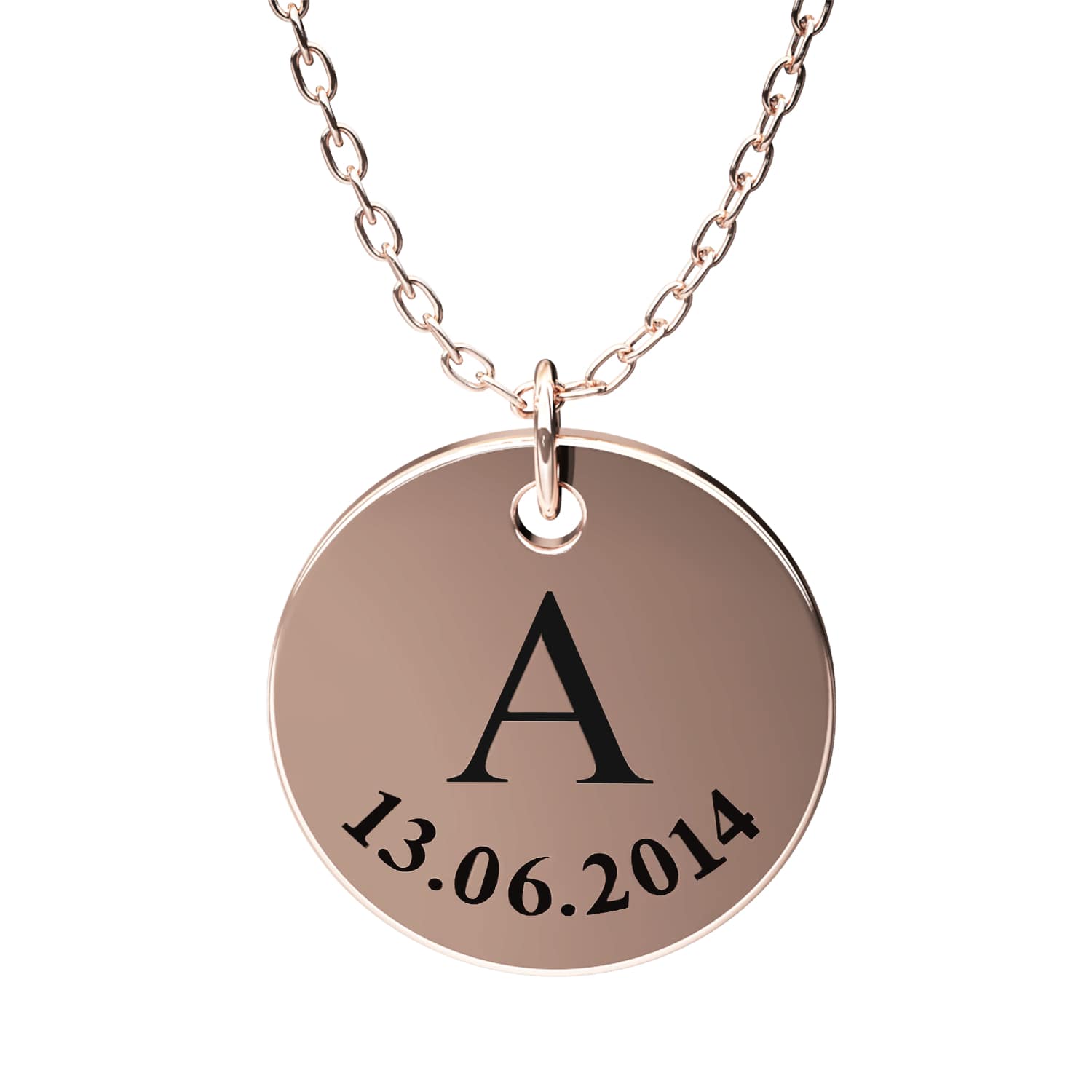 Collier personnalisé à médailles gravées – Initiala®