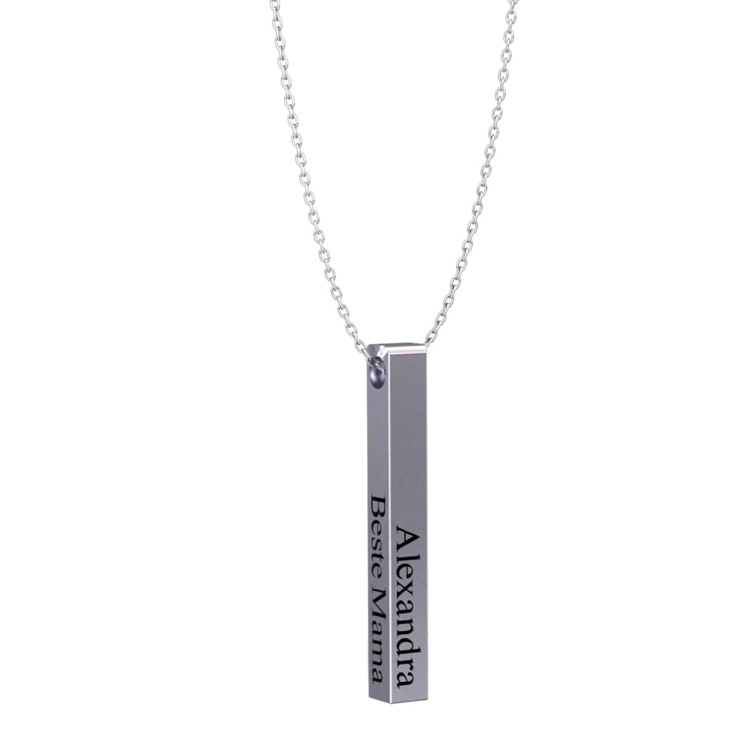 Collier personnalisé à barres – Élégance®