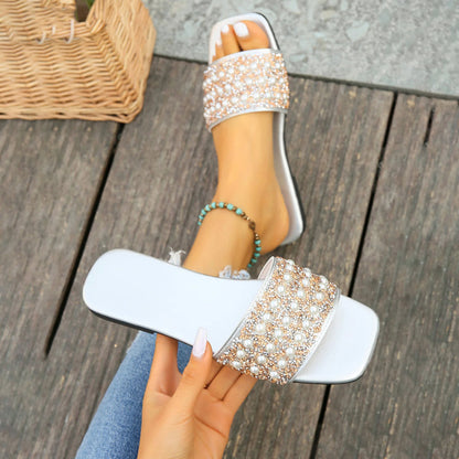 Chaussons Décontractées en Perles - Femme - Pélora