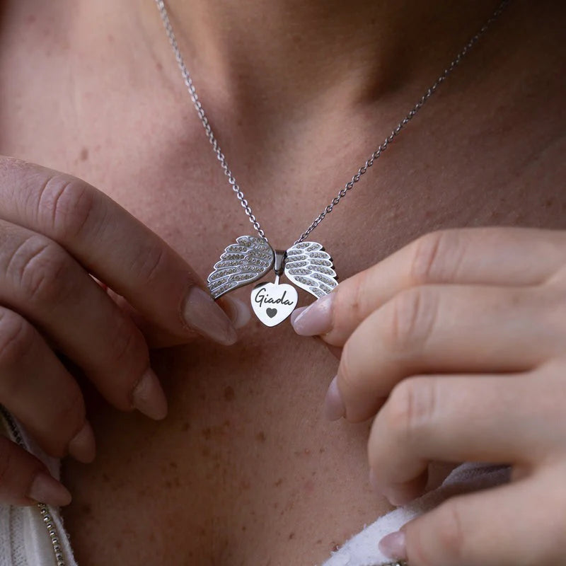 Collier Ailes d'Amour Personnalisée - My Angel