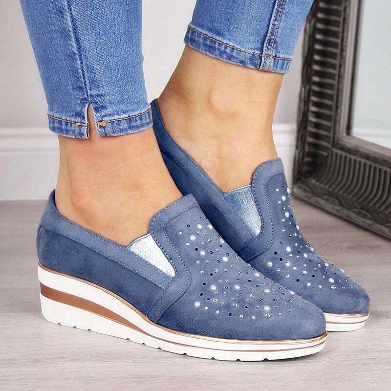 Chaussures Compensées Décontractées - Femme - Solara
