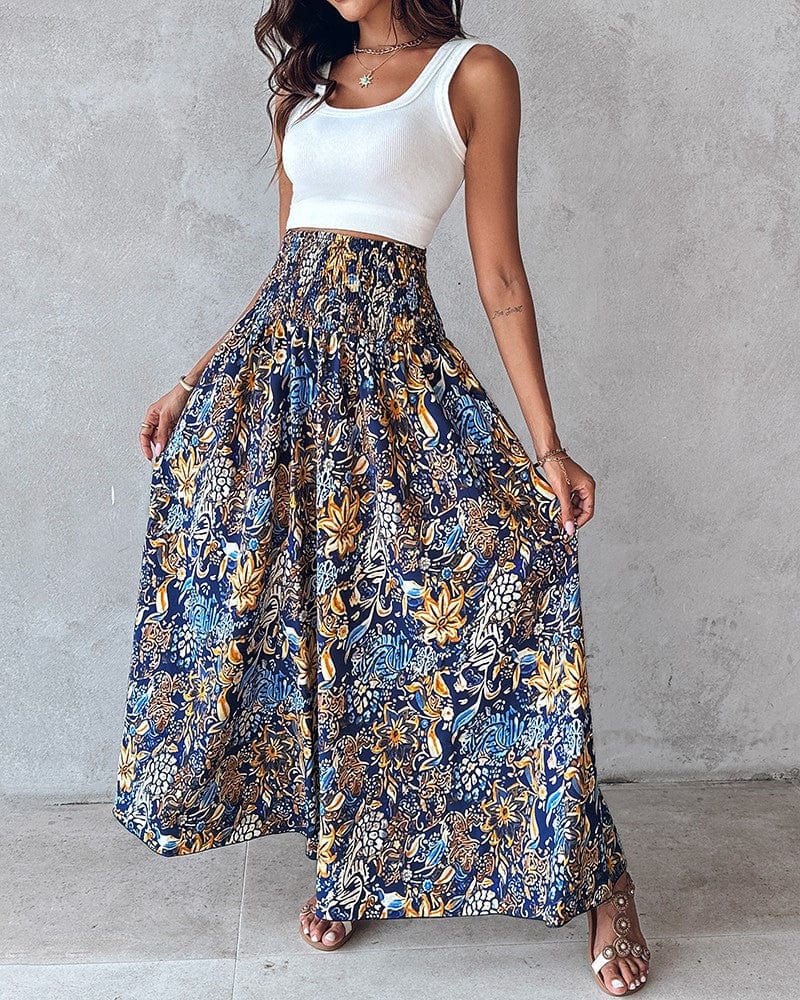 Pantalon Large Taille Haute - Femme - Karvya