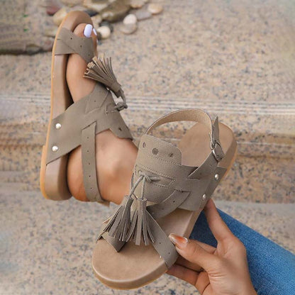 Sandales Bohèmes Décontractées - Femme - Soléna