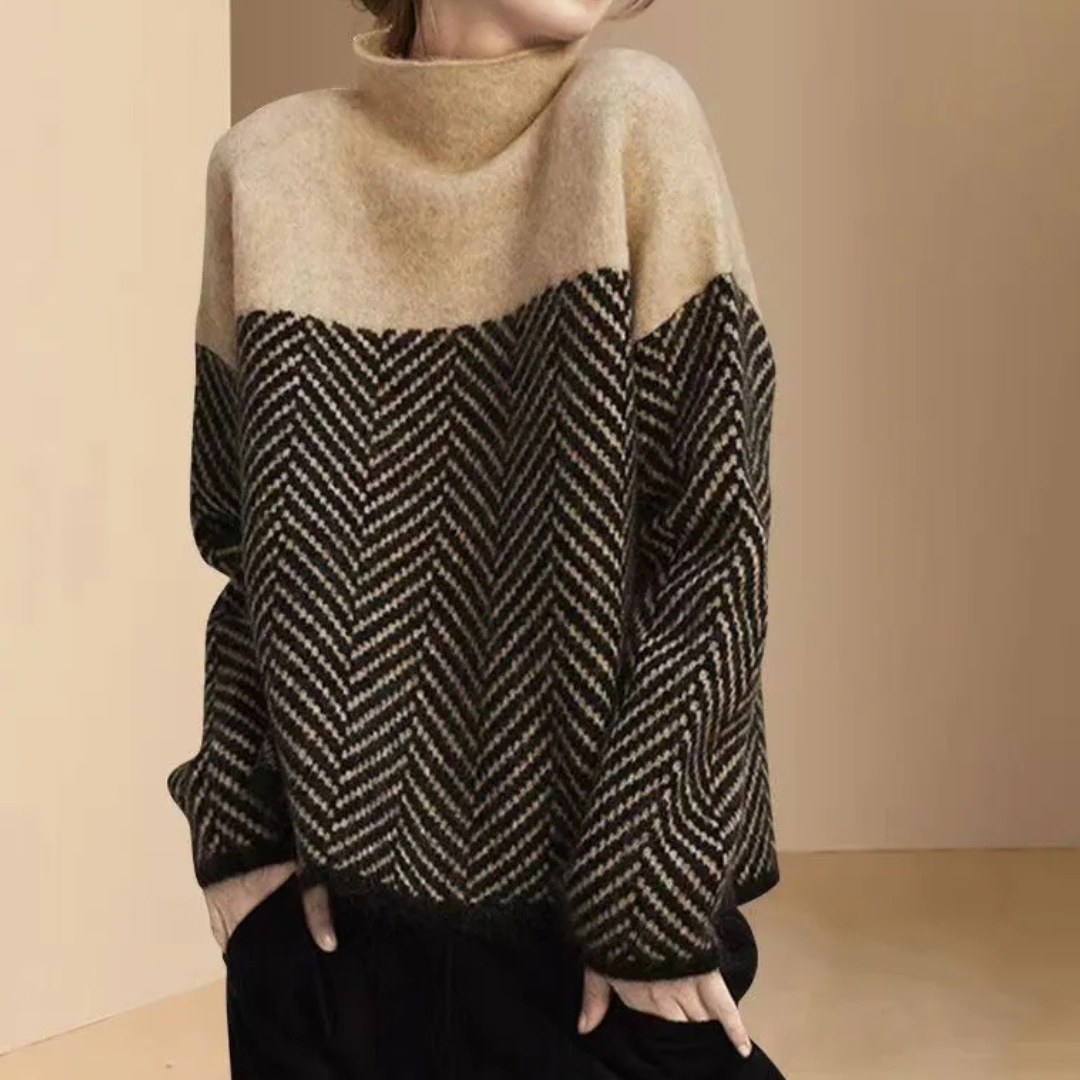 Pull Oversize Col Roulé - Femme - Niraya