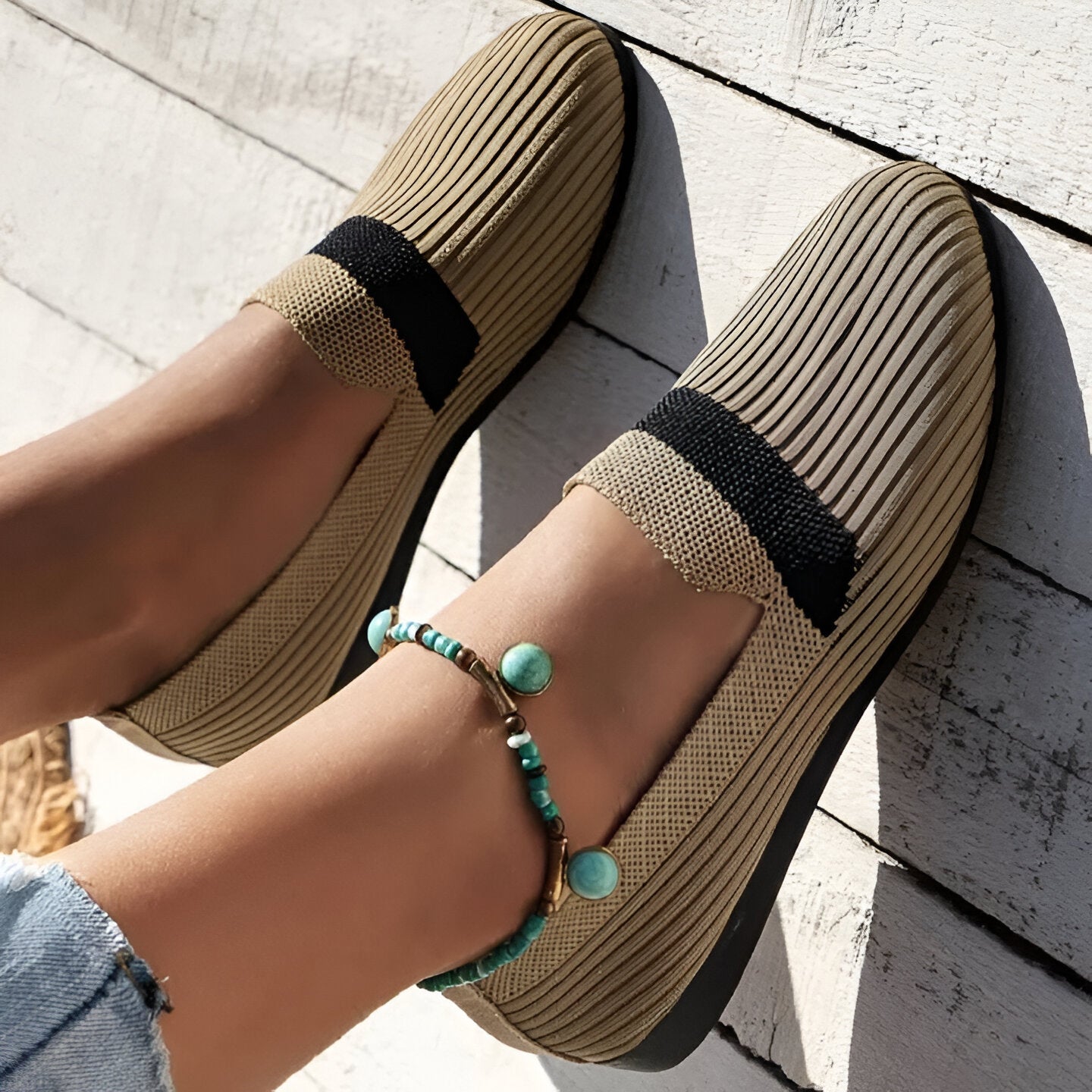 Mocassins Antidérapants Élégants - Femme - Lysandra