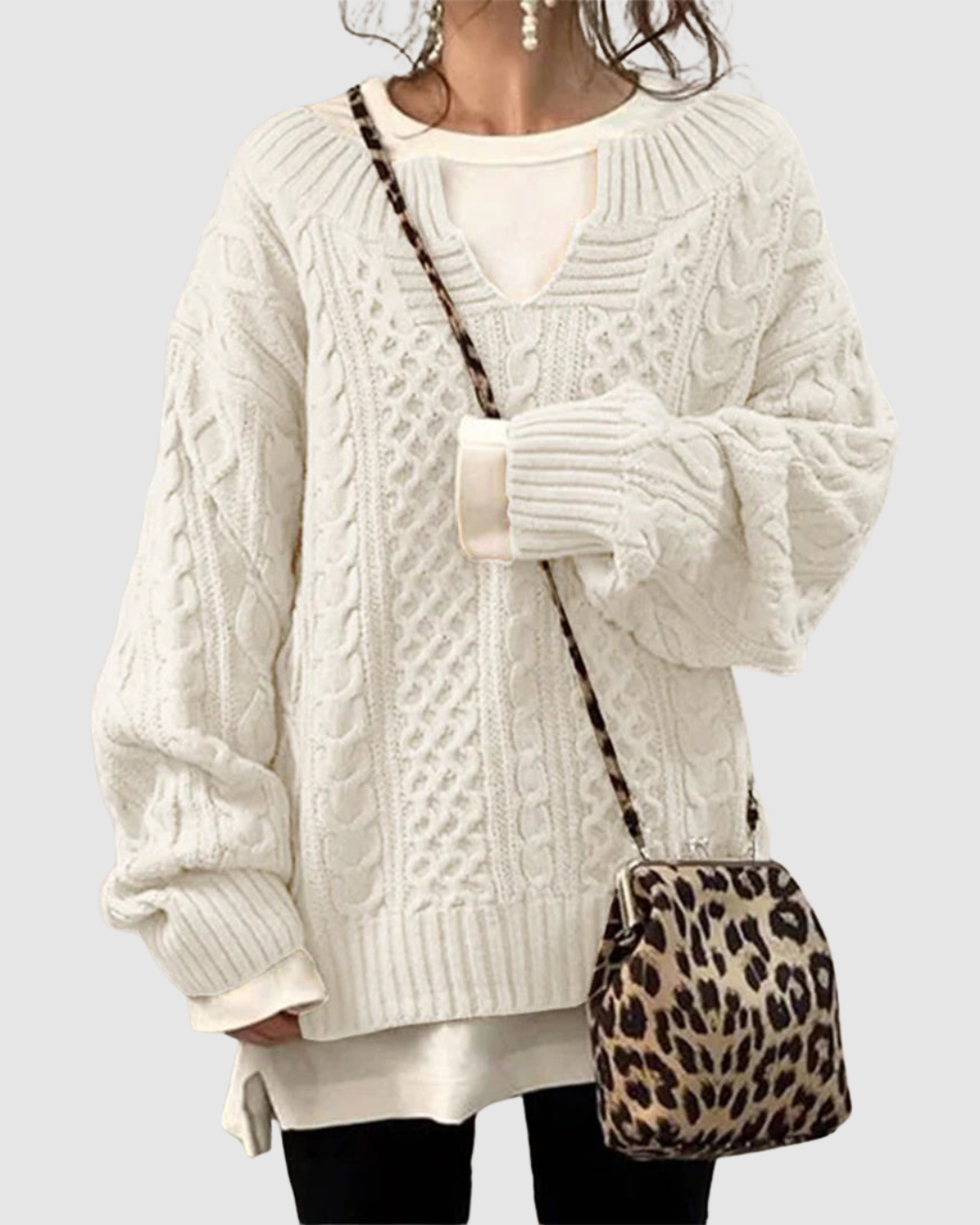 Pull Oversize Col Montant - Femme - Beryna