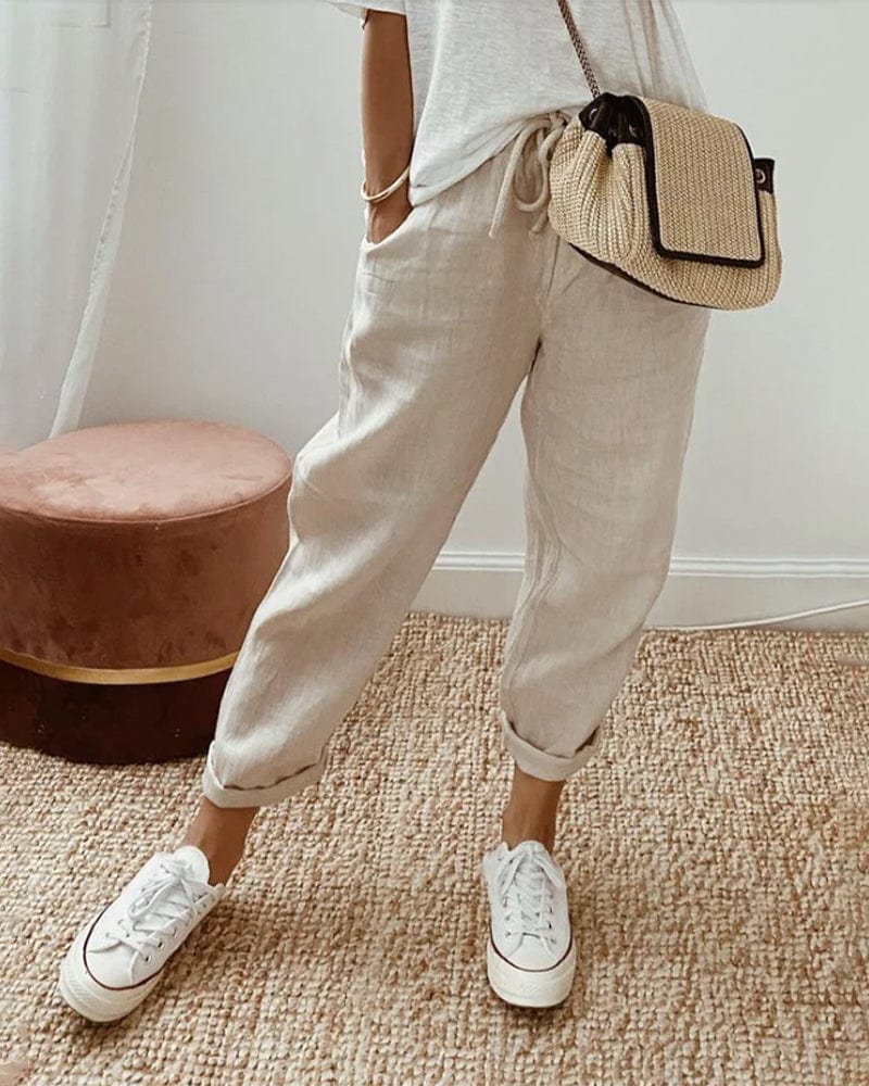 Pantalon en Lin Léger - Femme - Aralya