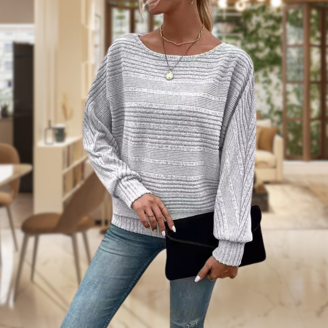 Pull Oversize Col Rond - Femme - Anvera