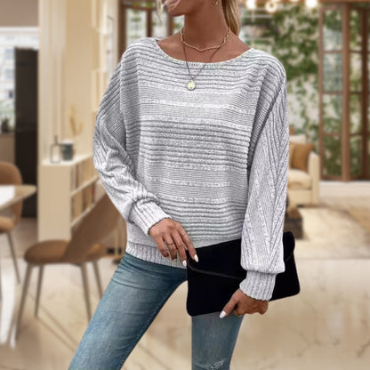 Pull Oversize Col Rond - Femme - Anvera