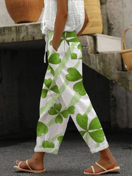 Pantalon Fleuri d’Été - Femme - Solenya