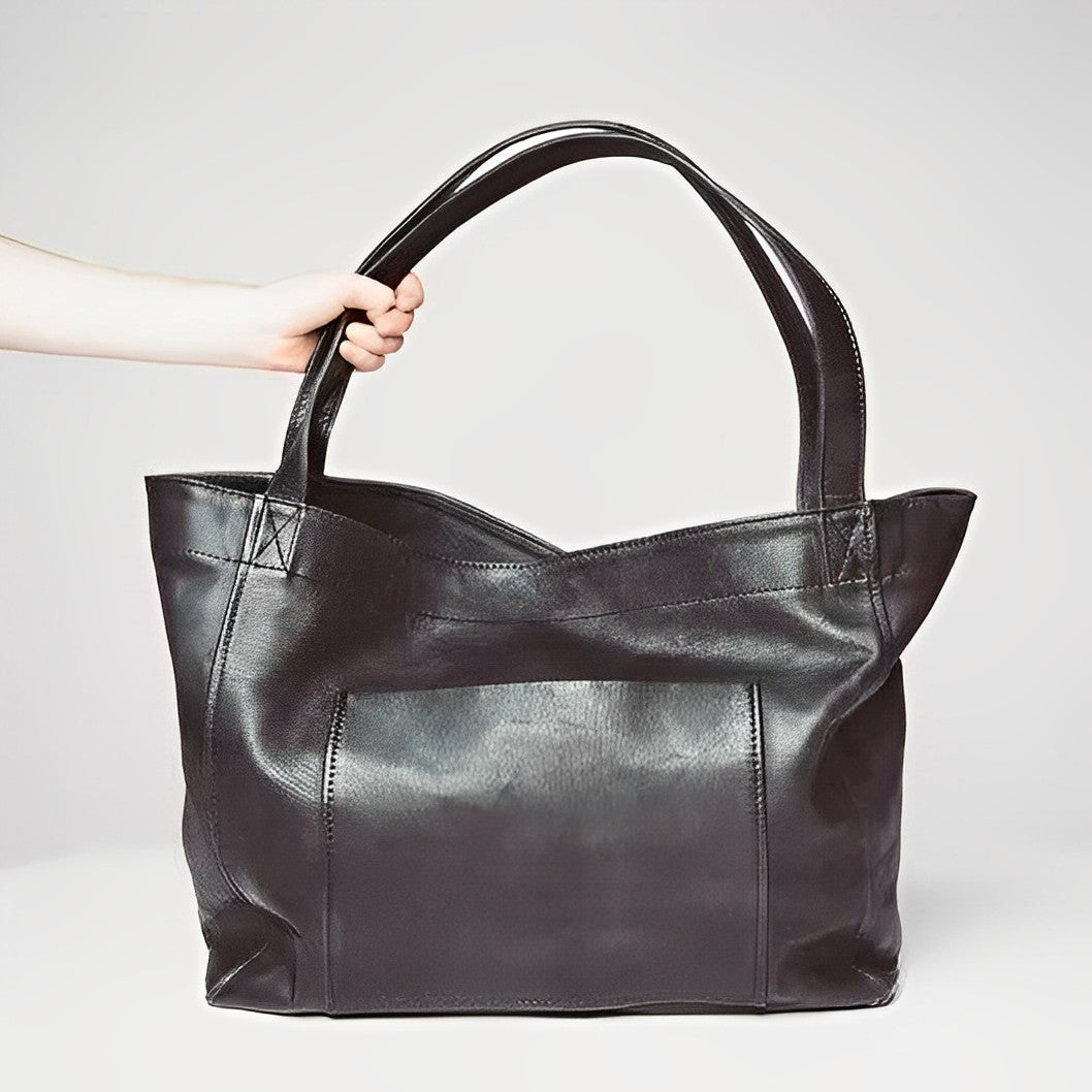 Sac en Cuir Vintage à Bandoulière - Femme - Velyssa