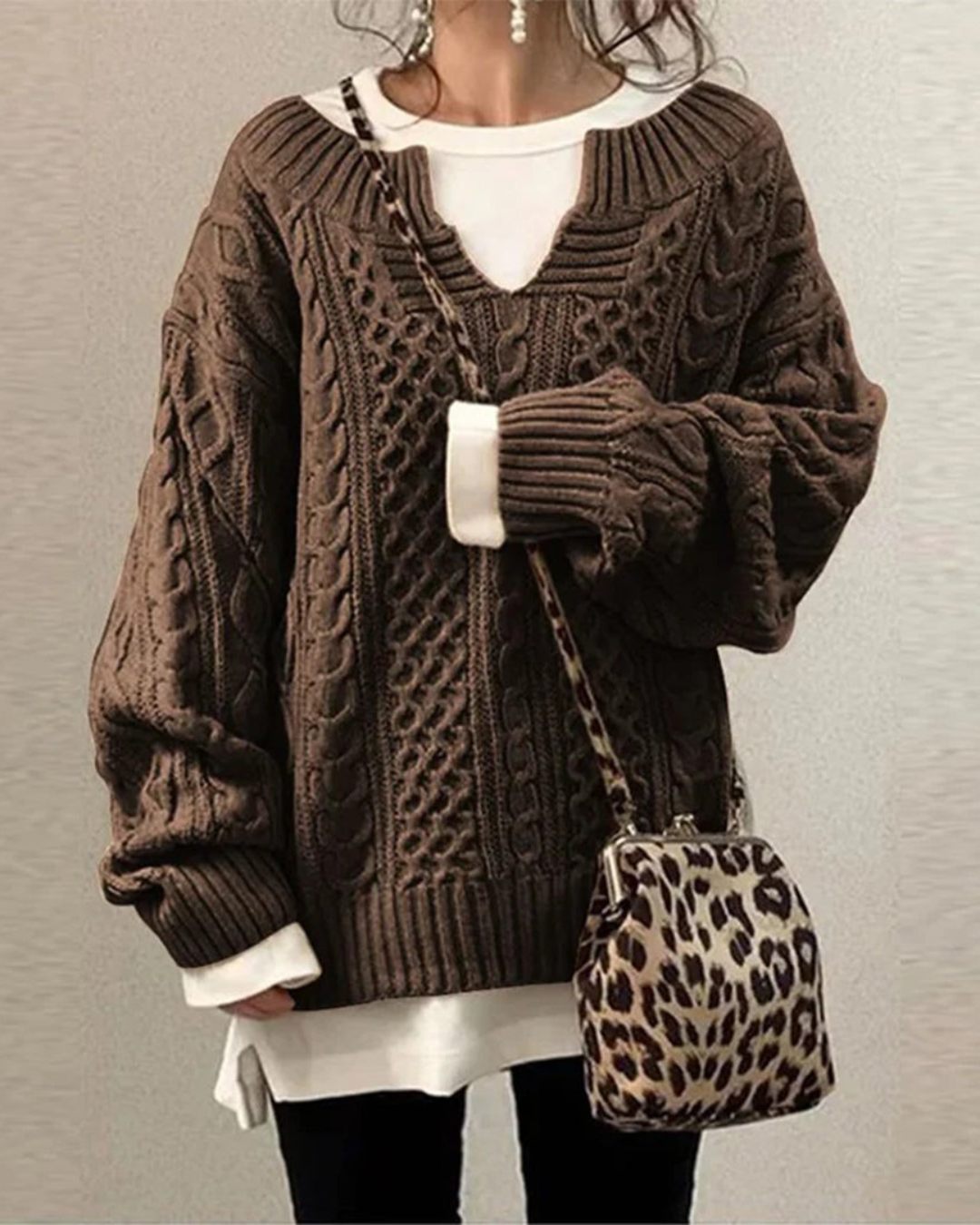 Pull Oversize Col Montant - Femme - Beryna