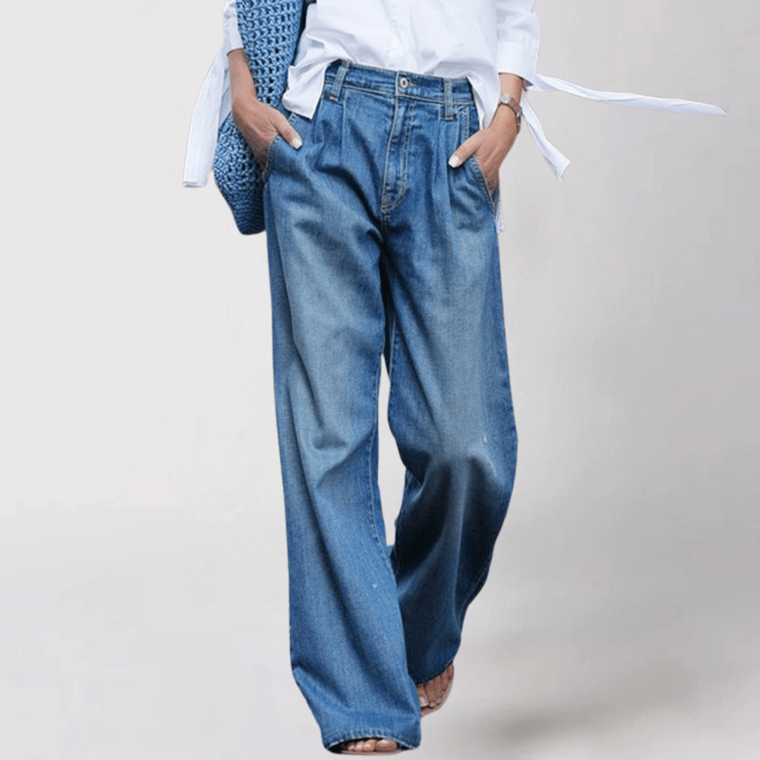 Jean Confortable Droit - Femme - Krivana