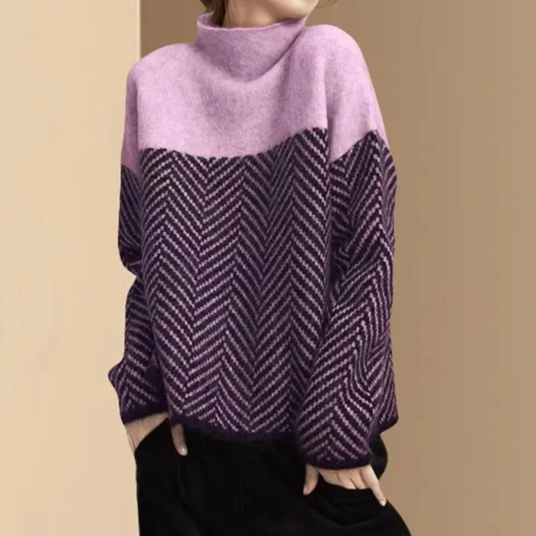 Pull Oversize Col Roulé - Femme - Niraya