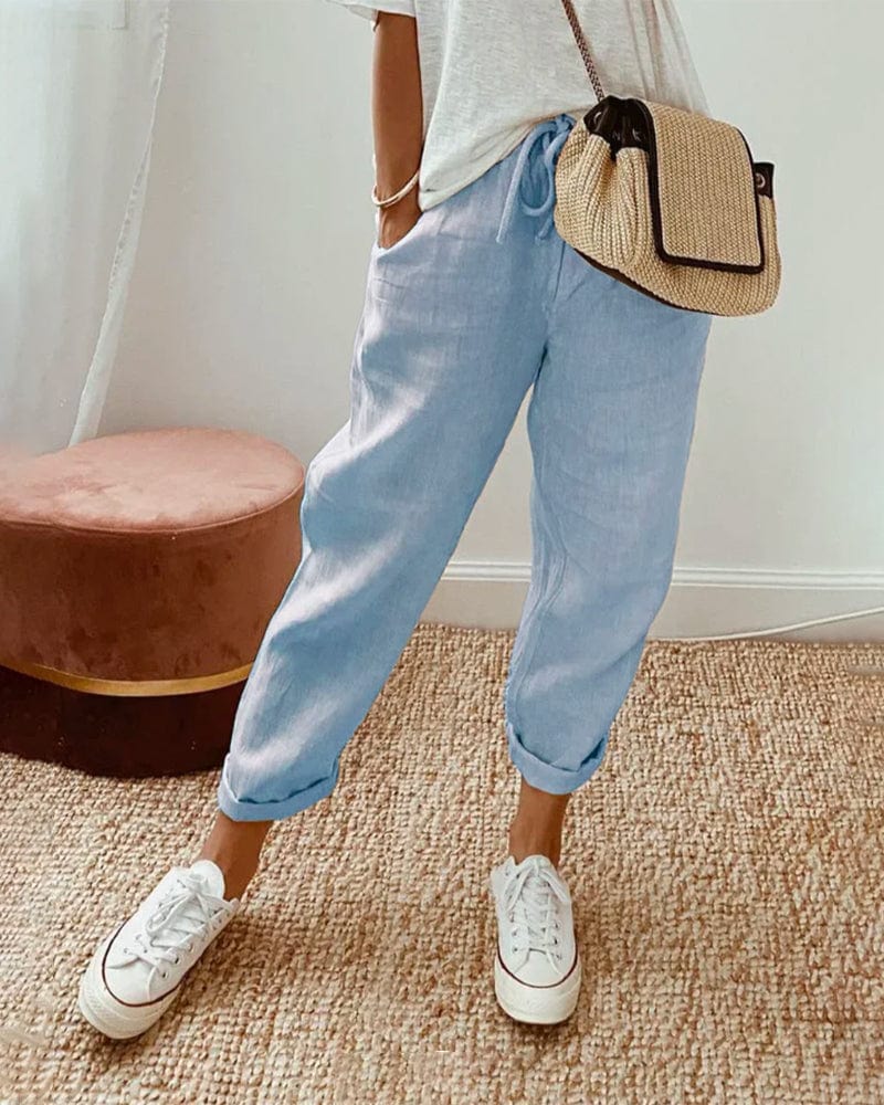 Pantalon en Lin Léger - Femme - Aralya