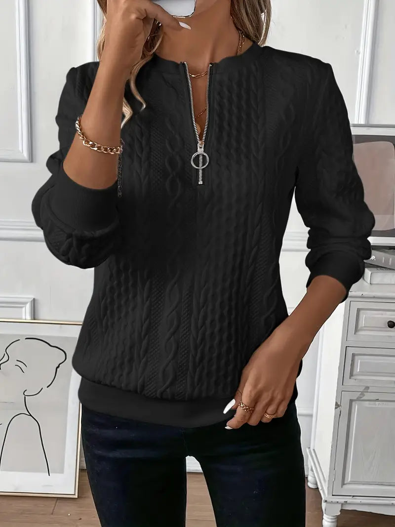 Pull Côtelé Col Roulé - Femme - Aurélya