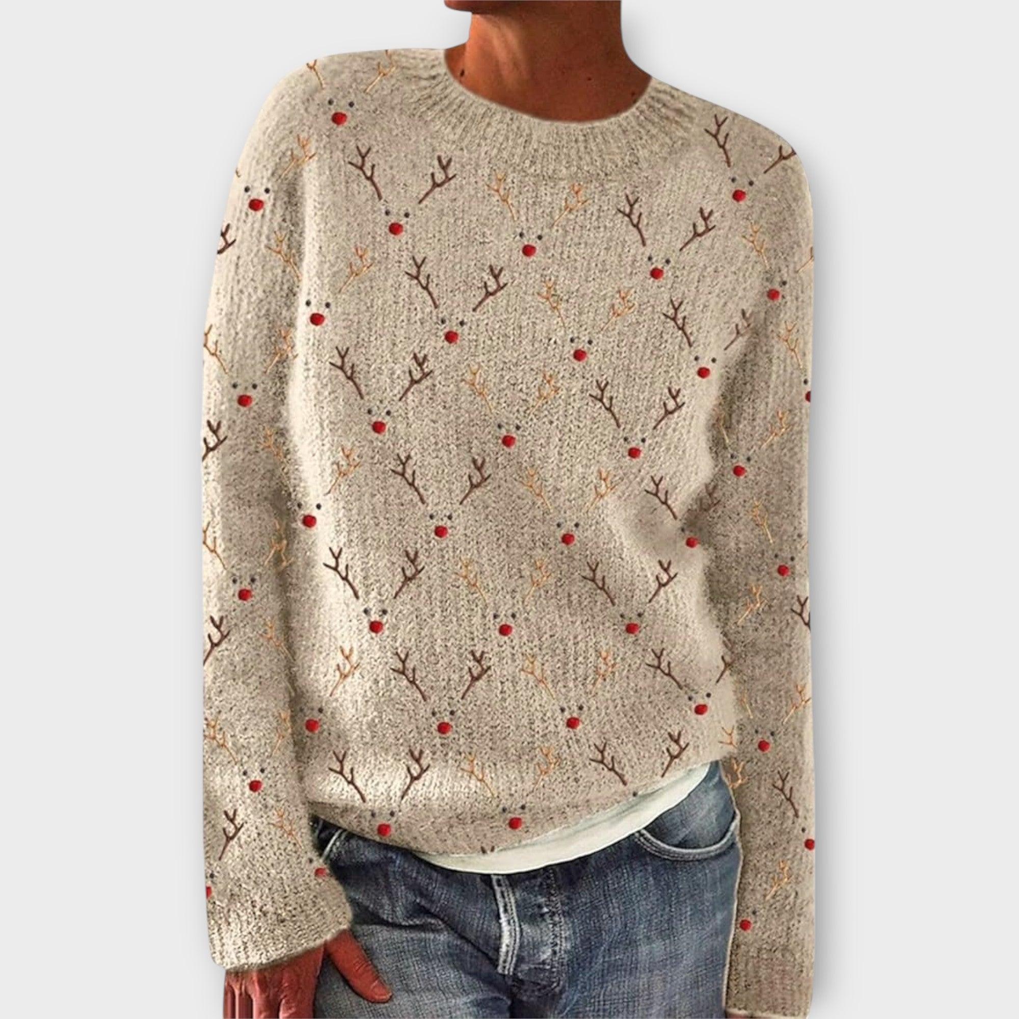 Pull Côtelé Col Roulé - Femme - Syveline