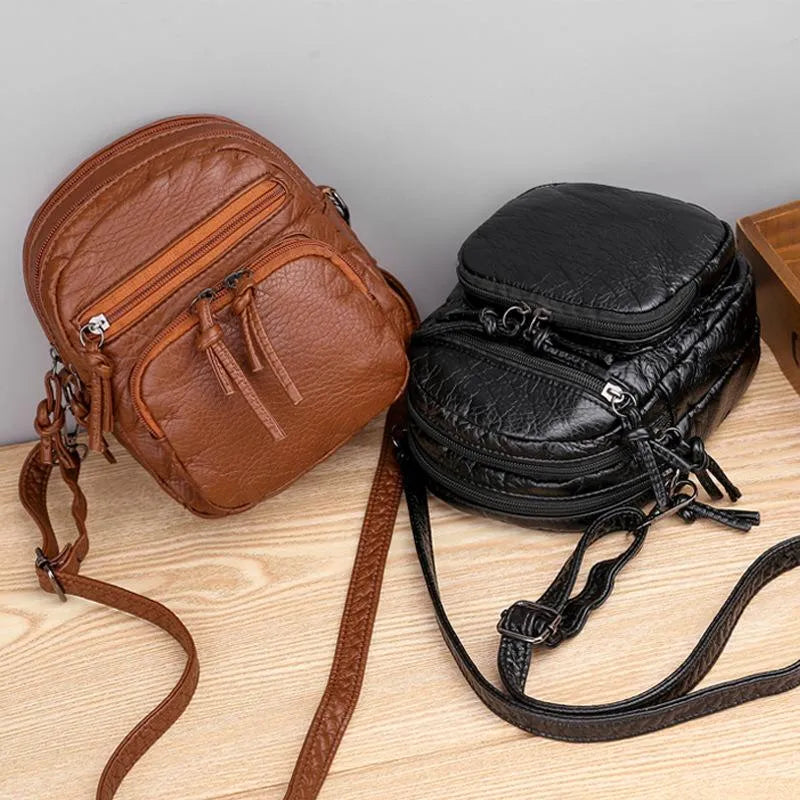 Sac en Cuir à Bandoulière - Femme - Lizalya