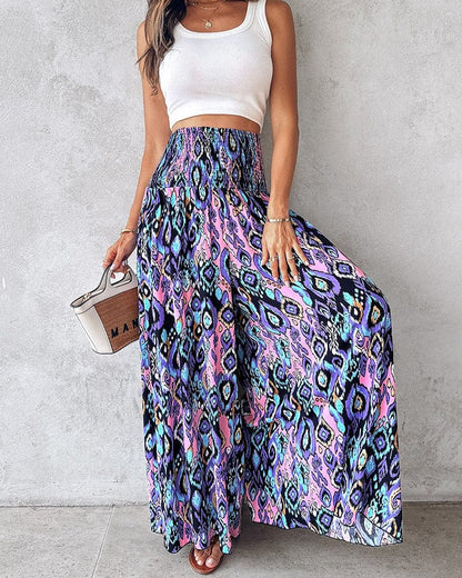 Pantalon Large Taille Haute - Femme - Karvya