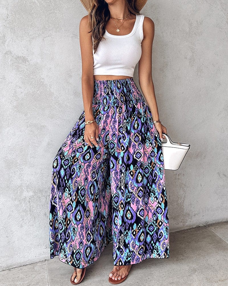 Pantalon Large Taille Haute - Femme - Karvya
