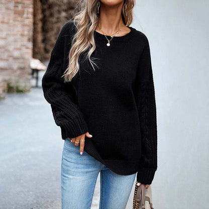 Pull Tricoté Uni Décontracté - Femme - Unarya