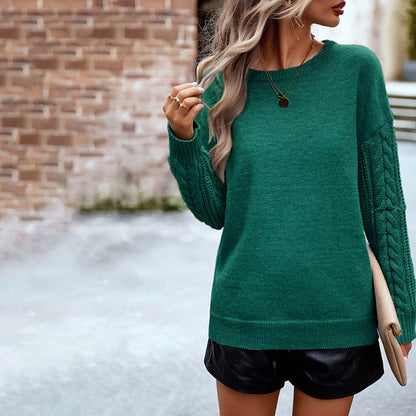Pull Tricoté Uni Décontracté - Femme - Unarya