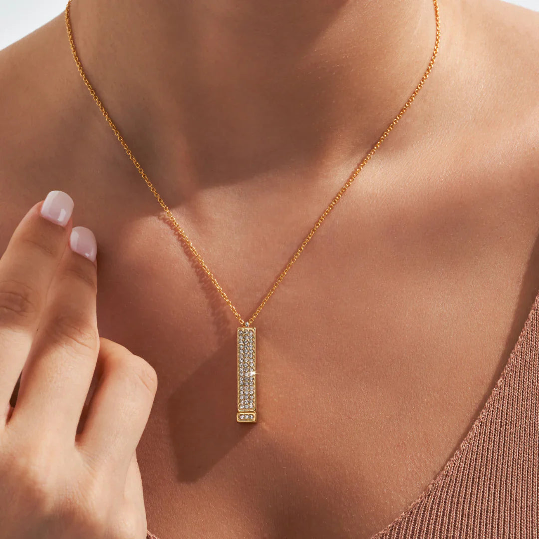 Collier Acier Inoxydable Femme – Message Lumière d’Amour