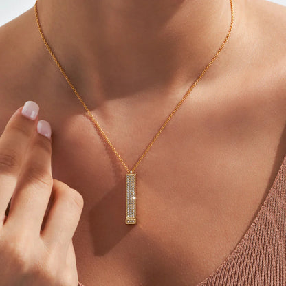 Collier Acier Inoxydable Femme – Message Lumière d’Amour