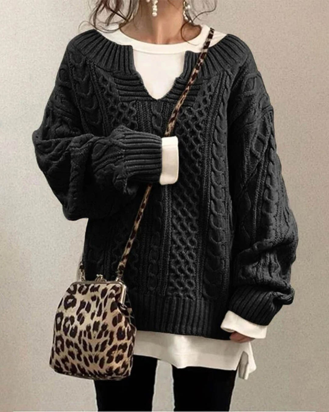 Pull Oversize Col Montant - Femme - Beryna