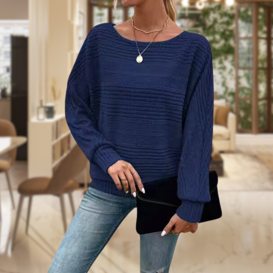 Pull Oversize Col Rond - Femme - Anvera