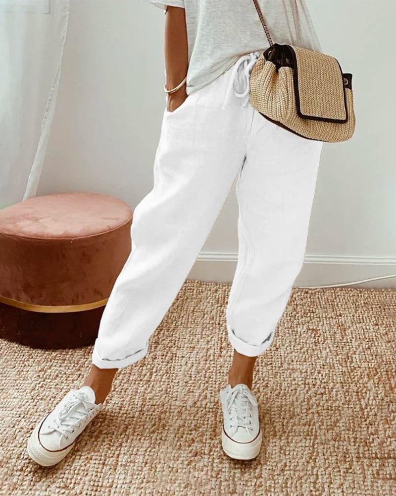 Pantalon en Lin Léger - Femme - Aralya