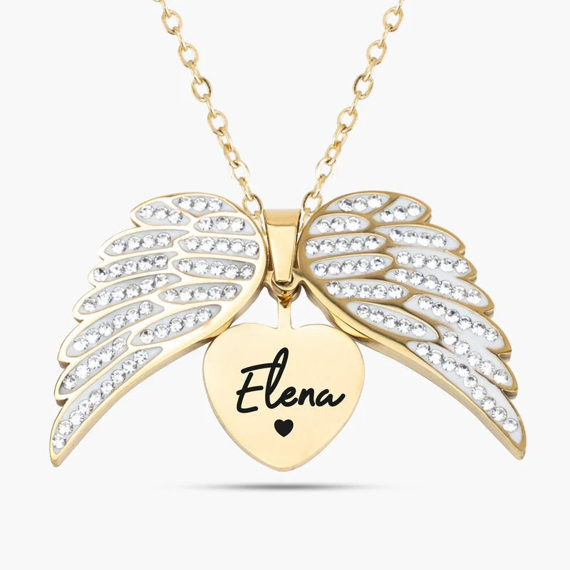 Collier Ailes d'Amour Personnalisée - My Angel