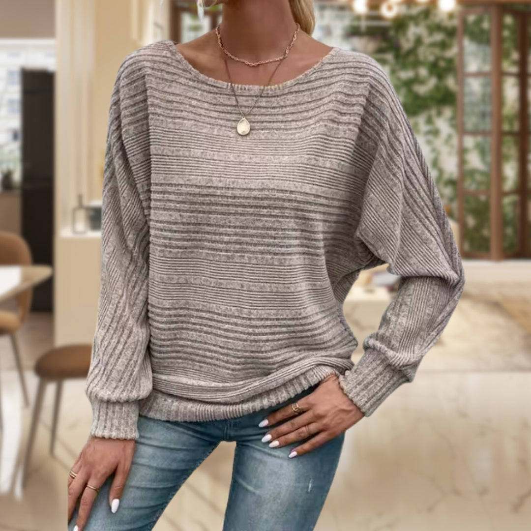 Pull Oversize Col Rond - Femme - Anvera