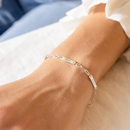 Bracelet Acier Inoxydable Femme Personnalisé – Torsade Dorée
