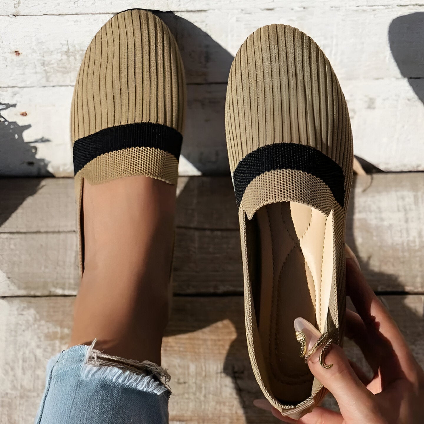 Mocassins Antidérapants Élégants - Femme - Lysandra