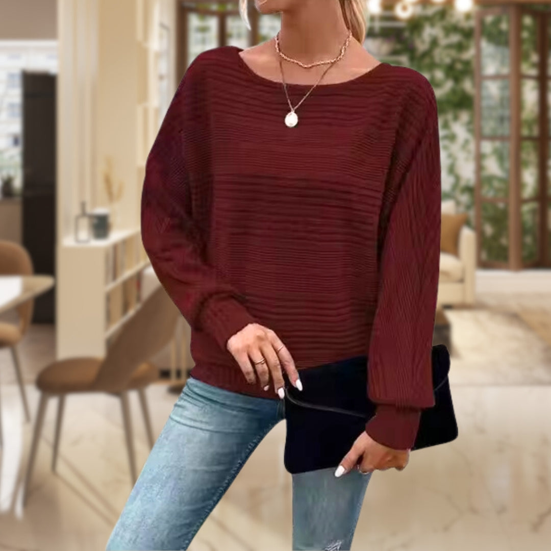 Pull Oversize Col Rond - Femme - Anvera
