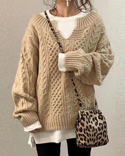 Pull Oversize Col Montant - Femme - Beryna