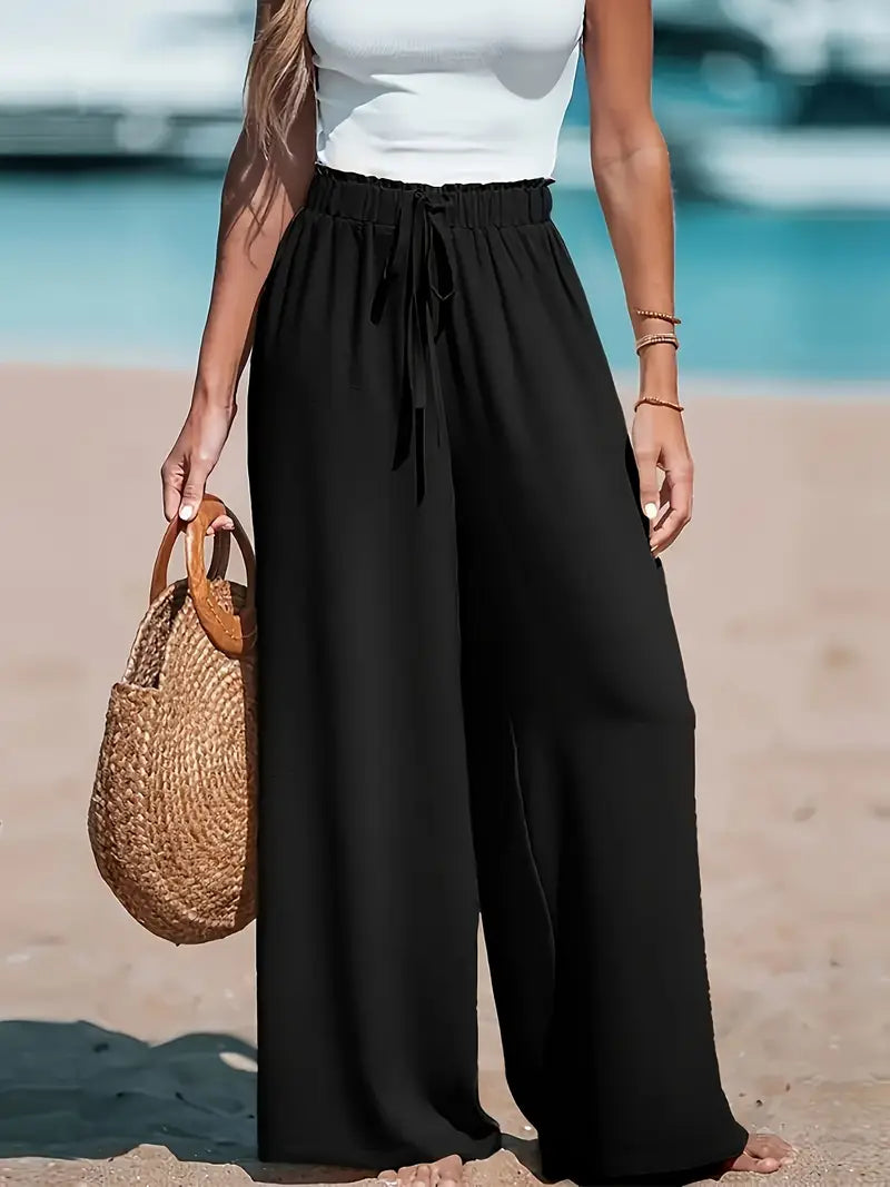 Pantalon Large Fluide - Femme - Elassya