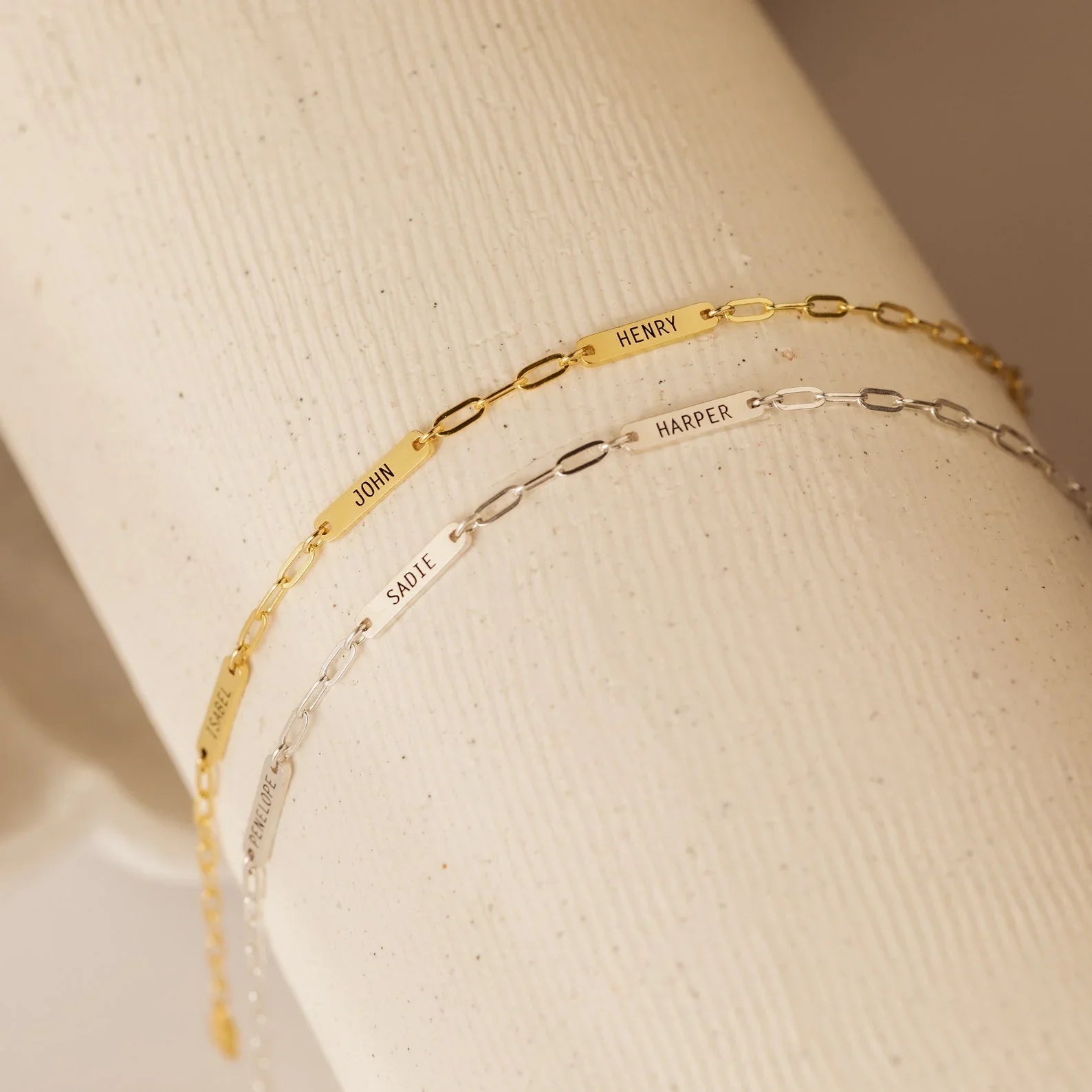 Bracelet Acier Inoxydable Femme Personnalisé – Torsade Dorée