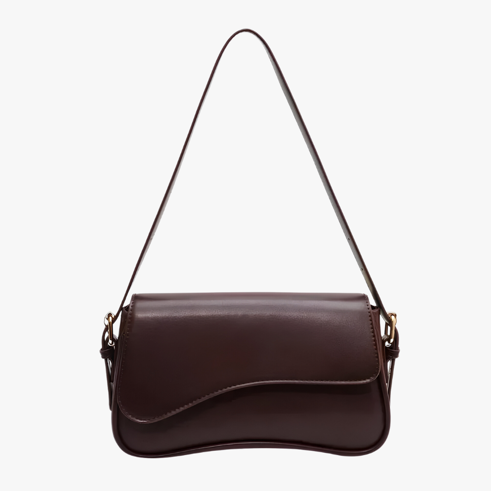 Sac en Cuir Végétalien Style Baguette - Femme - Fiora